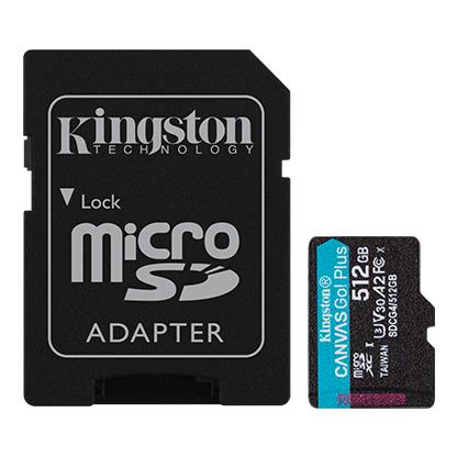 MEMORY MICRO SDXC 512GB UHS-I/W/A SDCG4/512GB KINGSTON