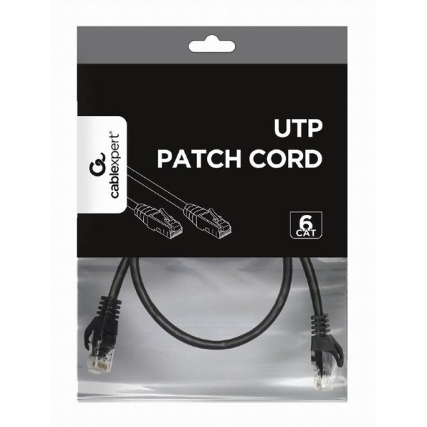 PATCH CABLE CAT6 UTP 0.25M/PP6U-0.25M/BK GEMBIRD - Image 3