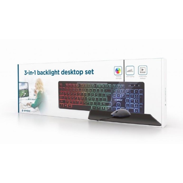 KEYBOARD +MOUSE USB ENG/KBS-UML-01 GEMBIRD - Image 7