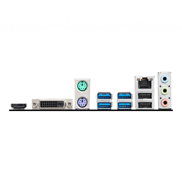 Mainboard MSI AMD A520 SAM4 MicroATX 1xPCI-Express 3.0 1x 1xPCI-Express 3.0 16x 1xM.2 Memory DDR4 Memory slots 2 1xDVI 1xHDMI 2xAudio-Out 2xUSB 2.0 4xUSB 3.2 1xRJ45 A520M-APRO - Image 3