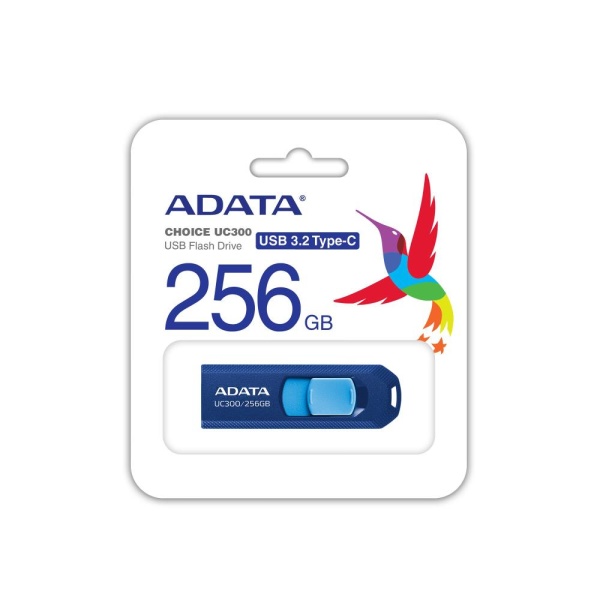MEMORY DRIVE FLASH USB-C 256GB/ACHO-UC300-256G-RNB/BU ADATA - Image 4