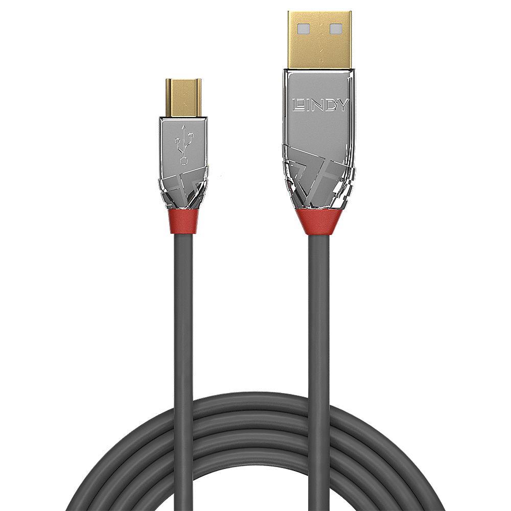 CABLE USB2 A TO MINI-B 3M/CROMO 36633 LINDY - Image 2