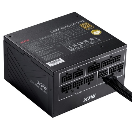 Power Supply ADATA CORE REACTOR II VE 750 Watts Efficiency 80 PLUS GOLD PFC Active MTBF 100000 hours COREREACTORIIVE750G-BKCEU - Image 2