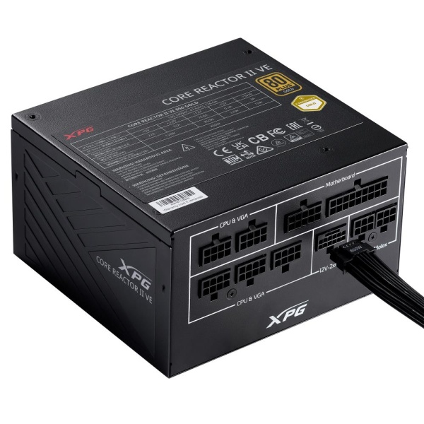 Power Supply ADATA CORE REACTOR II VE 750 Watts Efficiency 80 PLUS GOLD PFC Active MTBF 100000 hours COREREACTORIIVE750G-BKCEU - Image 2