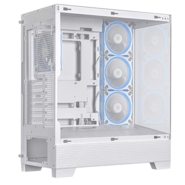 Case ASUS ASUS A31 PLUS Case MidiTower Case product features Transparent panel ATX BTX MicroATX MiniITX Colour White A31PLUSTGARGBWHITE - Image 7