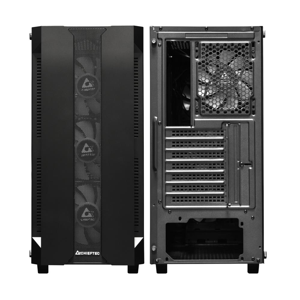 Case CHIEFTEC HUNTER MidiTower Not included ATX MiniITX Colour Black GS-01B-OP - Image 5