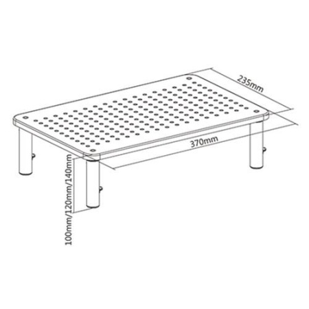 DISPLAY ACC ADJUSTABLE STAND/MS-TABLE-01 GEMBIRD - Image 3