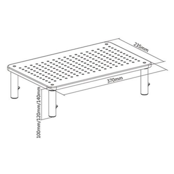 DISPLAY ACC ADJUSTABLE STAND/MS-TABLE-01 GEMBIRD - Image 3