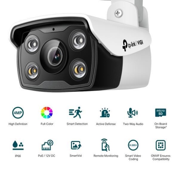 NET CAMERA BULLET H.264 4MP/VIGI C340(2.8MM) TP-LINK - Image 2