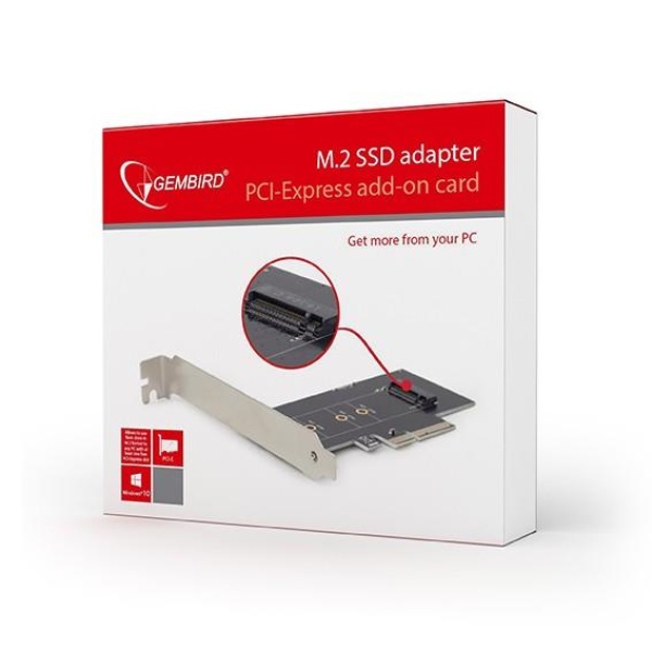 PC ACC M.2 SSD ADAPTER PCI-E/ADD-ON CARD PEX-M2-01 GEMBIRD - Image 4