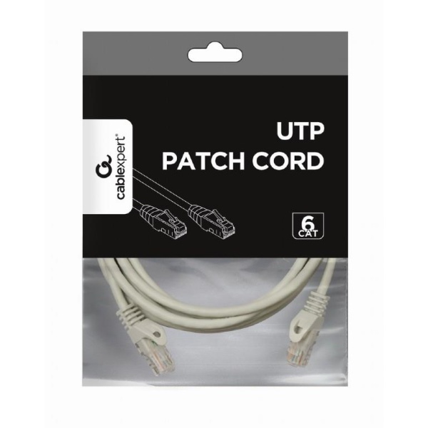PATCH CABLE CAT6 UTP 3M/GREY PP6U-3M GEMBIRD - Image 2