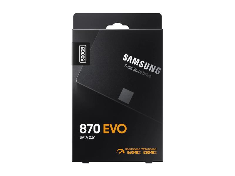 SSD SAMSUNG 870 EVO 500GB SATA SATA 3.0 MLC Write speed 530 MBytes/sec Read speed 560 MBytes/sec 2,5" TBW 300 TB MTBF 1500000 hours MZ-77E500B/EU - Image 6