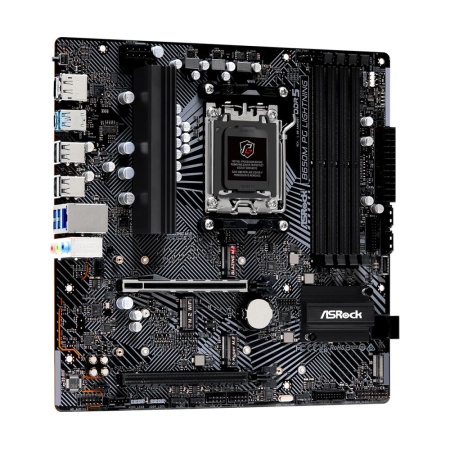 Mainboard ASROCK AMD B650 SAM5 Micro-ATX Memory DDR5 Memory slots 4 1xPCI-Express 3.0 16x 1xPCI-Express 4.0 16x 3xM.2 1xHDMI 1xDisplayPort 4xUSB 2.0 3xUSB 3.2 1xUSB-C 1xRJ45 3xAudio port B650MPGLIGHTNING - Image 5