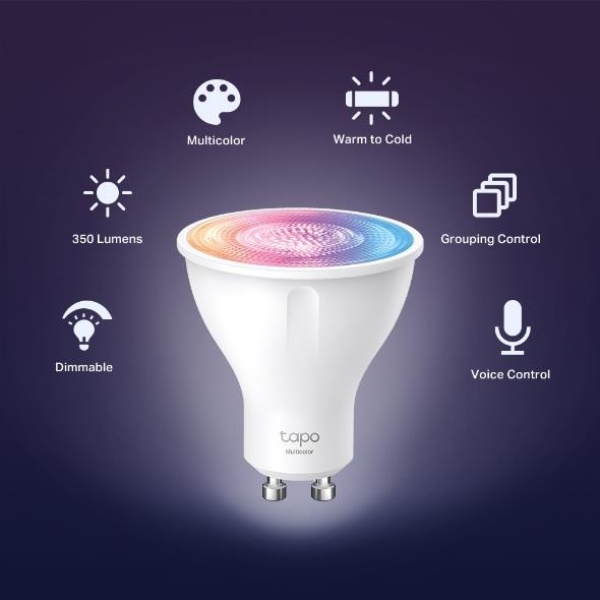Smart Light Bulb TP-LINK Power consumption 3.7 Watts Luminous flux 350 Lumen Beam angle 40 degrees 0 ºC~ 40 ºC TAPOL630 - Image 4