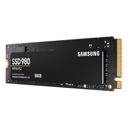SSD SAMSUNG 980 500GB M.2 PCIE NVMe MLC Write speed 2600 MBytes/sec Read speed 3100 MBytes/sec 2.38mm TBW 300 TB MTBF 1500000 hours MZ-V8V500BW - Image 2