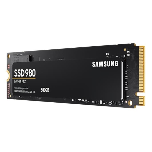 SSD SAMSUNG 980 500GB M.2 PCIE NVMe MLC Write speed 2600 MBytes/sec Read speed 3100 MBytes/sec 2.38mm TBW 300 TB MTBF 1500000 hours MZ-V8V500BW - Image 2