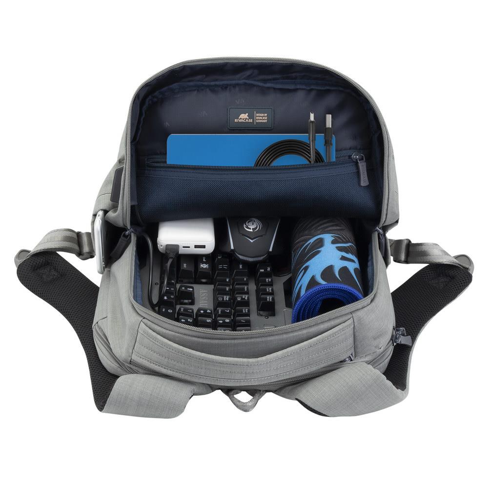 NB BACKPACK CARRY-ON 15.6"/8363 GREY RIVACASE - Image 4