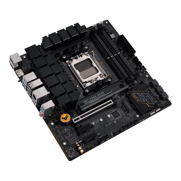 Mainboard ASUS AMD B650 SAM5 Micro-ATX Memory DDR5 Memory slots 4 2xPCI-Express 4.0 1x 1xPCI-Express 4.0 16x 2xM.2 1xHDMI 2xDisplayPort 4xUSB 2.0 2xUSB 3.2 2xUSB-C 1xRJ45 3xAudio port TUFGAMINGB650M-E - Image 4