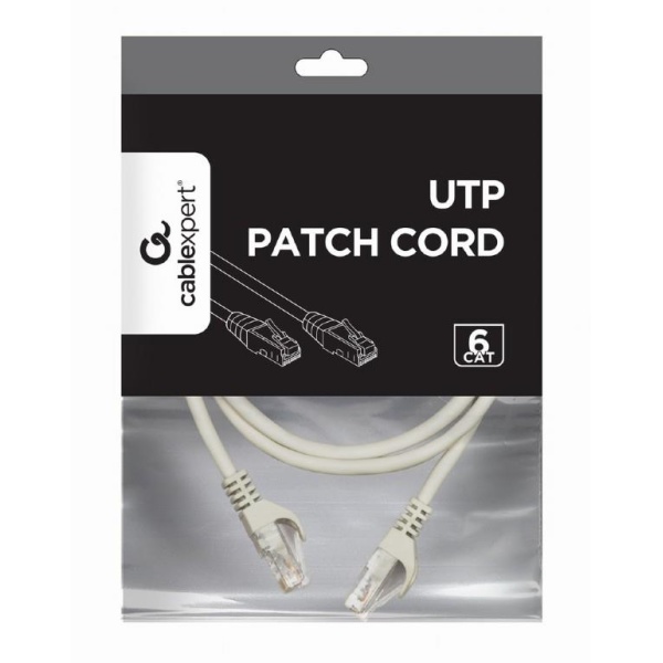 PATCH CABLE CAT6 UTP 1M/GREY PP6U-1M GEMBIRD - Image 2