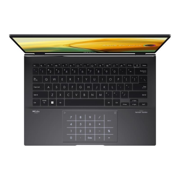 Notebook ASUS ZenBook Series UM3402YA-KM774W CPU  Ryzen 5 7430U 2300 MHz 14" 2880x1800 RAM 16GB LPDDR4x SSD 512GB AMD Radeon Graphics Integrated ENG NumberPad Card Reader microSD Windows 11 Home Black 1.35 kg 90NB0W95-M01D90 - Image 4