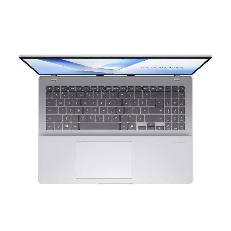 Notebook ASUS VivoBook Series M1607KA-MB024W CPU Ryzen AI 5 340 2000 MHz 16" 1920x1080 RAM 16GB DDR5 SSD 512GB AMD Radeon Graphics Integrated ENG Windows 11 Home Silver 1.88 kg 90NB15F2-M001L0 - Image 4