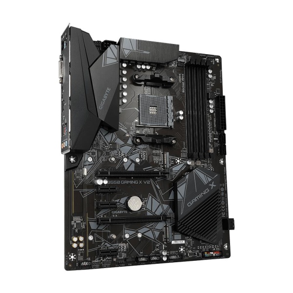 Mainboard GIGABYTE AMD B550 SAM4 ATX Memory DDR4 Memory slots 4 3xPCI-Express 3.0 1x 1xPCI-Express 3.0 2x 1xPCI-Express 4.0 16x 2xM.2 1xDVI-D 1xHDMI 2xAudio-In 1xAudio-Out 2xUSB 2.0 4xUSB 3.2 1xPS/2 1xRJ45 B550GAMINGXV21.3