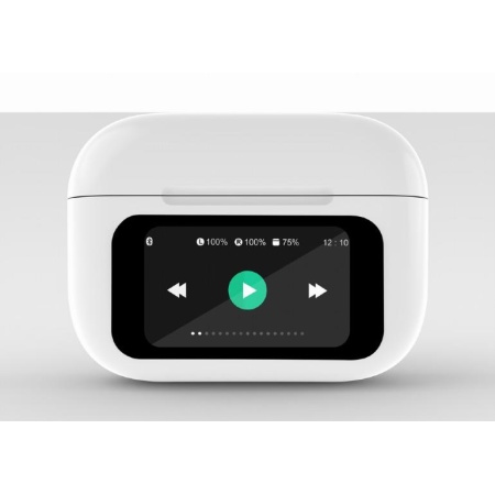 HEADSET BLUETOOTH/WHITE TWS-LCD-ANC-01-W GEMBIRD - Image 2