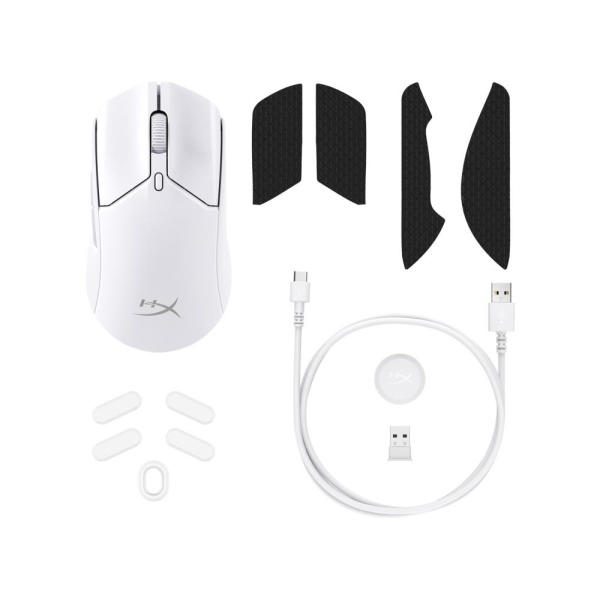 MOUSE USB OPTICAL WRL/PULSEFIRE HASTE 2 WHITE HYPERX - Image 4