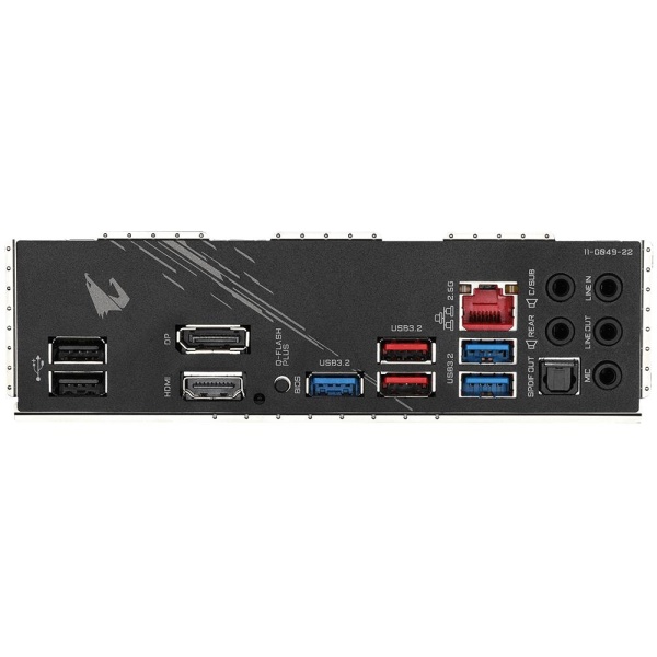 Mainboard GIGABYTE AMD B550 SAM4 ATX Memory DDR4 Memory slots 4 1xPCI-Express 16x 2xPCI-Express 3.0 1x 1xPCI-Express 3.0 2x 2xM.2 1xHDMI 1xDisplayPort 2xUSB 2.0 5xUSB 3.2 1xOptical S/PDIF 1xRJ45 5xAudio port B550AORUSELITEV21.5 - Image 5