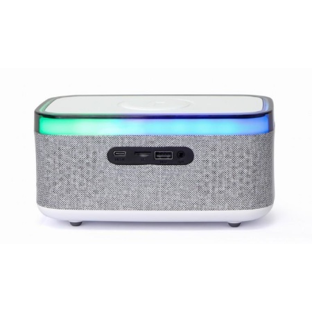 MOBILE CHARGER WRL&ALARM CLOCK/DAC-SPKBT-QC15-GR GEMBIRD - Image 4