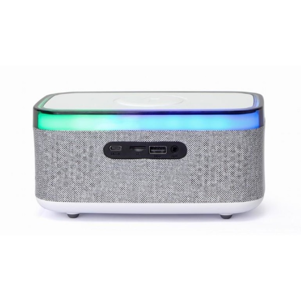 MOBILE CHARGER WRL&ALARM CLOCK/DAC-SPKBT-QC15-GR GEMBIRD - Image 4