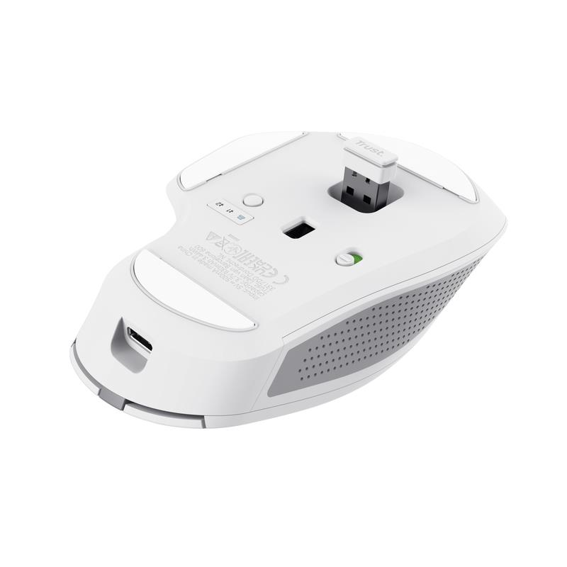 MOUSE USB OPTICAL WRL OZAA+/MULTI-CONNECT WHT 24935 TRUST - Image 6