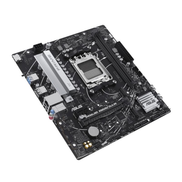 Mainboard ASUS AMD B650 SAM5 Micro-ATX Memory DDR5 Memory slots 2 1xPCI-Express 4.0 1x 2xPCI-Express 4.0 16x 2xM.2 1xHDMI 4xUSB 2.0 2xUSB 3.2 1xRJ45 3xAudio port PRIMEB650M-R - Image 4