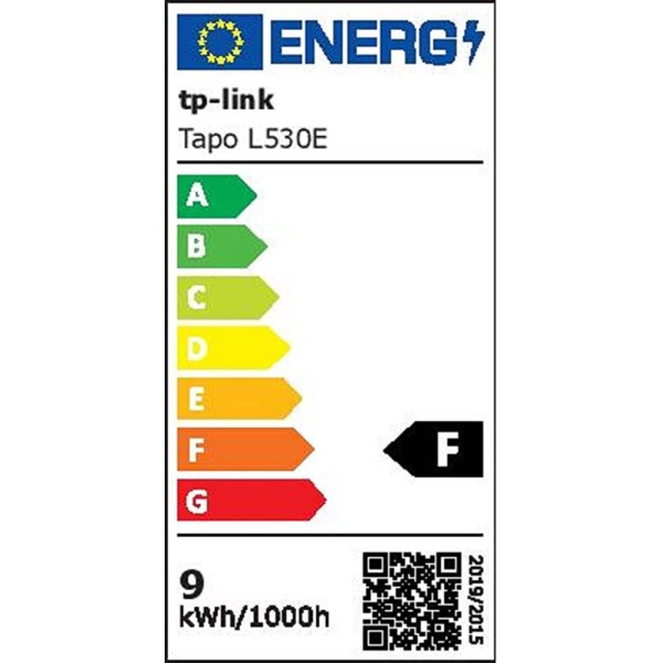 Smart Light Bulb TP-LINK Power consumption 8.7 Watts Luminous flux 806 Lumen 6500 K Beam angle 220 degrees TAPOL530E - Image 3