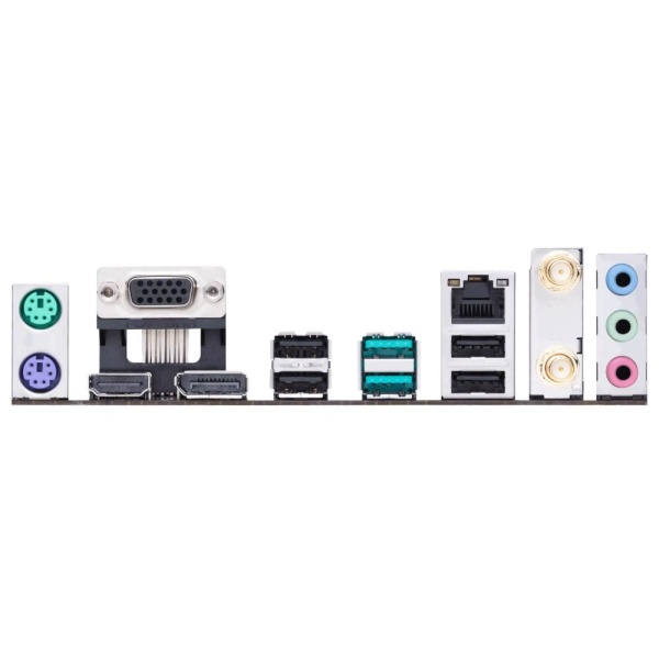 Mainboard ASUS Intel H610 LGA1700 Micro-ATX Memory DDR4 Memory slots 2 1xPCI-Express 3.0 1x 1xPCI-Express 4.0 16x 2xM.2 1x15pin D-sub 1xHDMI 1xDisplayPort 2xAudio-In 1xAudio-Out 4xUSB 2.0 2xUSB 3.2 2xPS/2 1xRJ45 2xRF-Out H610M-AWIFID4 - Image 3