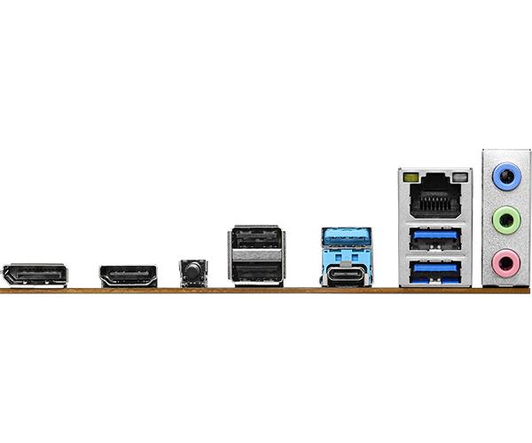 Mainboard ASROCK AMD B650 SAM5 Micro-ATX Memory DDR5 Memory slots 2 1xPCI-E 2xPCI-Express 4.0 1x 1xPCI-Express 4.0 16x 1xM.2 1xHDMI 1xDisplayPort 1xAudio-In 1xAudio-Out 1xMicrophone 2xUSB 2.0 3xUSB 3.2 1xUSB-C 1xRJ45 B650M-H/M.2+ - Image 6