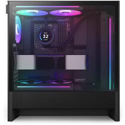 Case NZXT H5 FLOW RGB 2024 MidiTower Case product features Transparent panel Not included ATX EATX MicroATX MiniITX Colour Black CC-H52FB-R1 - Image 5
