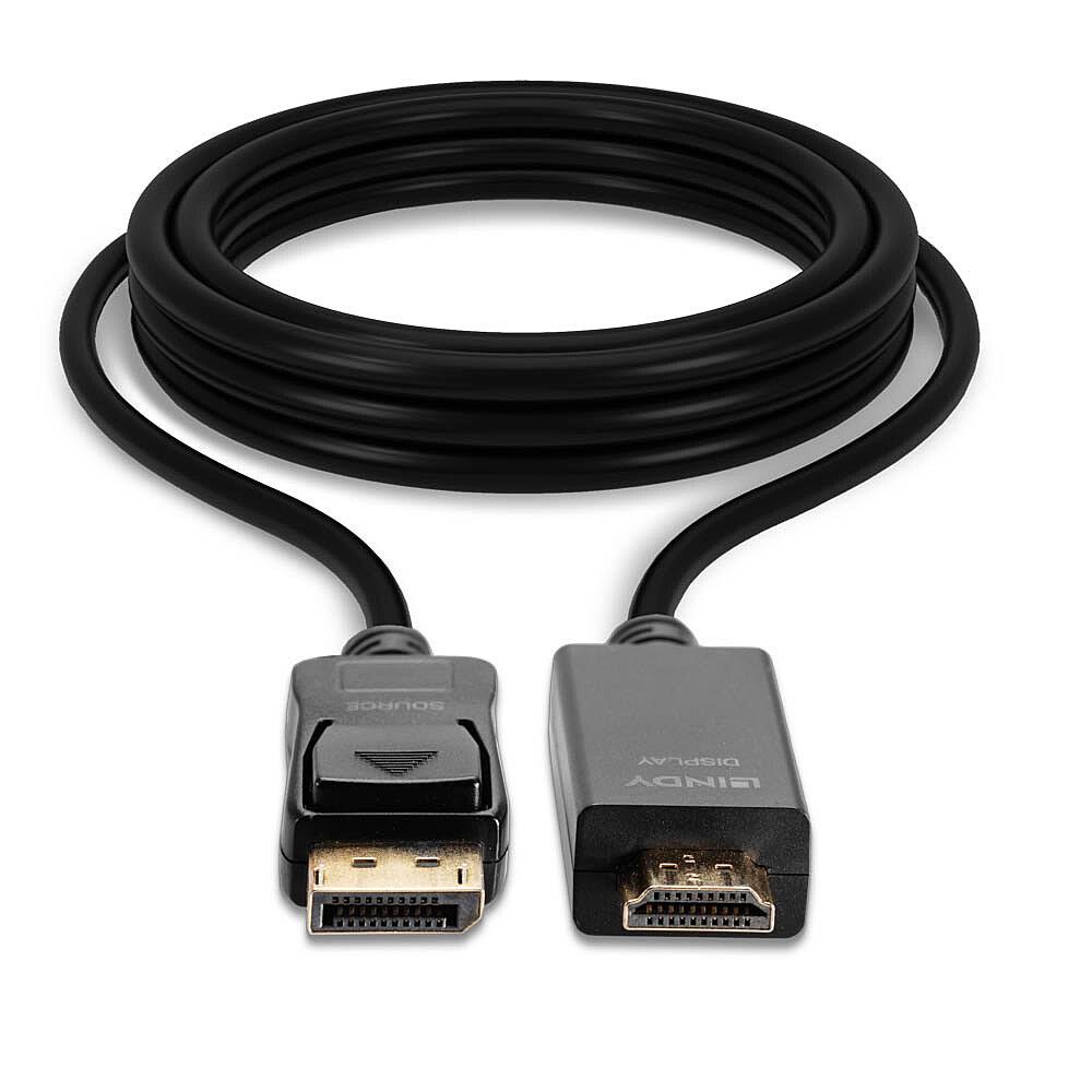 CABLE DISPLAY PORT - HDMI 0.5M/36920 LINDY - Image 2