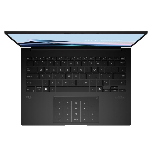 Notebook ASUS ZenBook Series 14 OLED UM3406KA-PP164W CPU  Ryzen AI 7 350 2000 MHz 14" 2880x1800 RAM 32GB LPDDR5x SSD 1TB AMD Radeon Graphics Integrated ENG NumberPad Windows 11 Home Black 1.2 kg 90NB14U1-M009E0 - Image 4