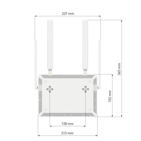 Wireless Router KEENETIC Wireless Router 1200 Mbps Mesh Wi-Fi 5 USB 2.0 4x10/100/1000M Number of antennas 4 4G KN-2910-01-EU - Image 4