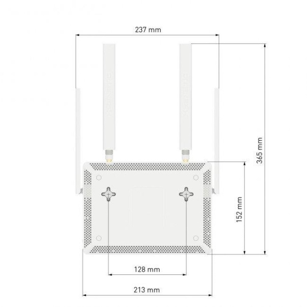 Wireless Router KEENETIC Wireless Router 1200 Mbps Mesh Wi-Fi 5 USB 2.0 4x10/100/1000M Number of antennas 4 4G KN-2910-01-EU - Image 4