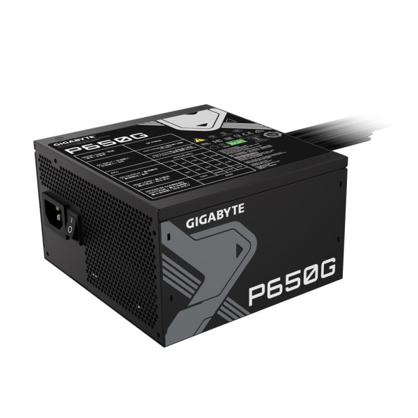 Power Supply GIGABYTE GP-P650G 650 Watts Efficiency 80 PLUS GOLD PFC Active MTBF 100000 hours GP-P650G - Image 2