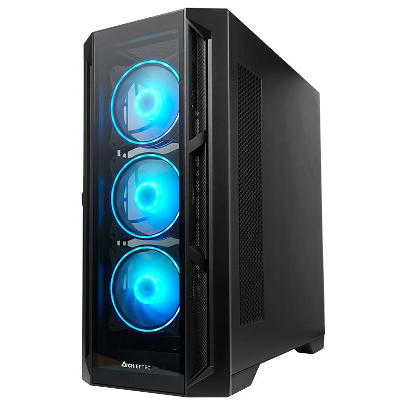 Case CHIEFTEC APEX ARGB MidiTower Not included ATX MicroATX MiniITX Colour Black GA-01B-TG-OP - Image 3