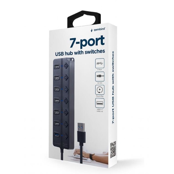 I/O HUB USB3 7PORT/UHB-U3P1U2P6P-01 GEMBIRD - Image 5