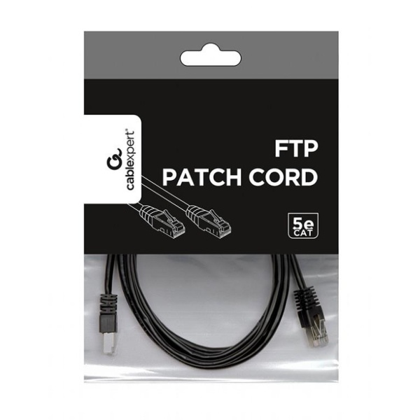 PATCH CABLE CAT5E FTP 2M/PP22-2M/BK GEMBIRD - Image 2