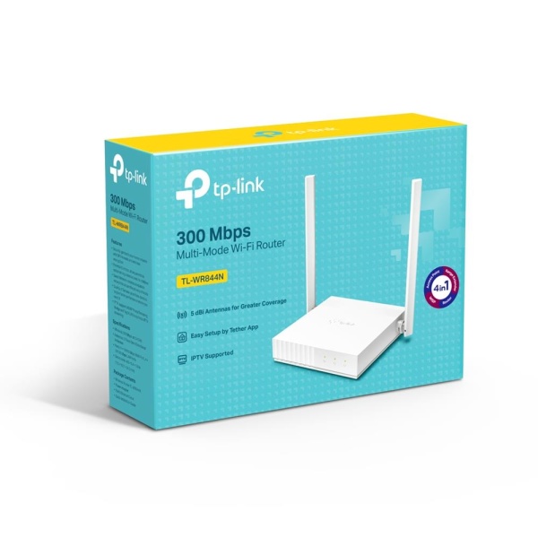Wireless Router TP-LINK Wireless Router 300 Mbps IEEE 802.11b IEEE 802.11g IEEE 802.11n 1 WAN 4x10/100M Number of antennas 2 TL-WR844N - Image 3