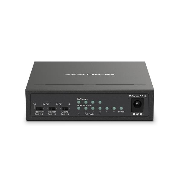 Switch MERCUSYS Desktop/pedestal 6x10Base-T / 100Base-TX PoE+ ports 4 MS106LP - Image 3