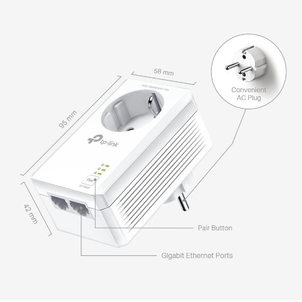NET POWERLINE ADAPTER 1000MBPS/TL-PA7027P KIT TP-LINK - Image 3