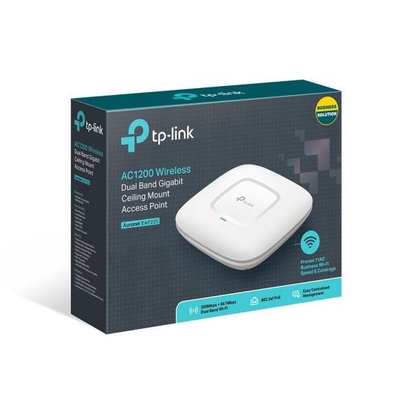Access Point TP-LINK Omada 1200 Mbps IEEE 802.11a IEEE 802.11g IEEE 802.11n IEEE 802.11ac 1x10/100/1000M EAP225 - Image 3