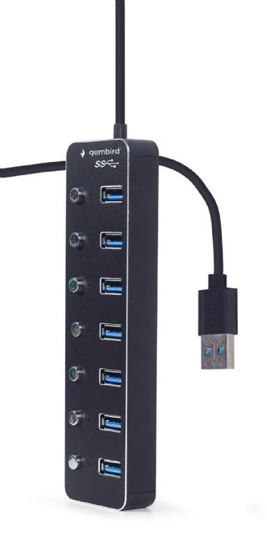 I/O HUB USB3 7PORT/UHB-U3P7P-01 GEMBIRD - Image 3